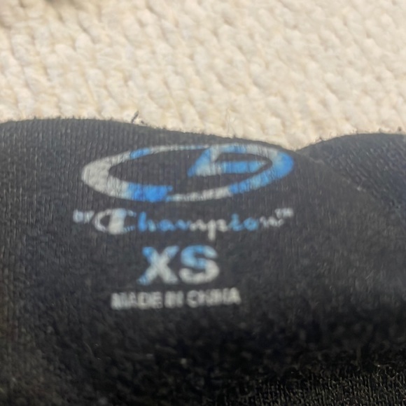 Champion C9 athletic shorts black turquoise running panties pocket women size XS - Picture 7 of 10